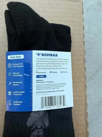 New Bombas socks size large - Picture 3 of 3